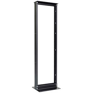 7' Two Post Aluminum Network Rack - Black - 19" (45U)