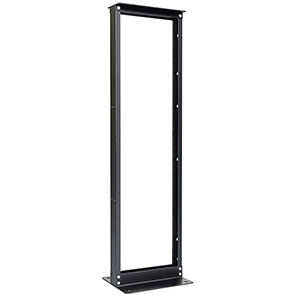 7' Two Post Aluminum Network Rack - Black - 19" (45U)