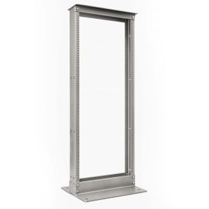 6' Two Post Aluminum Network Rack - Mill Finish - 19" (42U)