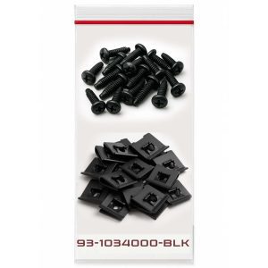 Pan Head 10-32 x 5/8" and Tinnerman Clips Hardware Kit - 25 Pairs