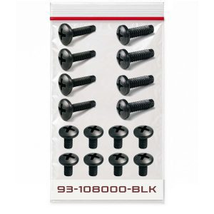 Pan Head 12-24 and 10-32 x 5/8" and 3/8" Black Screw Hardware Kit - Qty 12