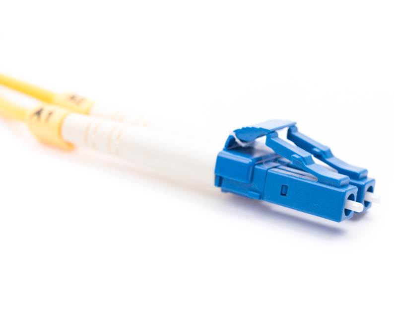 LC Fiber Connectors , blue and yellow 